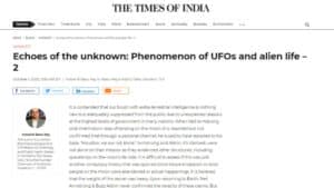 Echoes of the unknown: Phenomenon of UFOs and alien life – 2